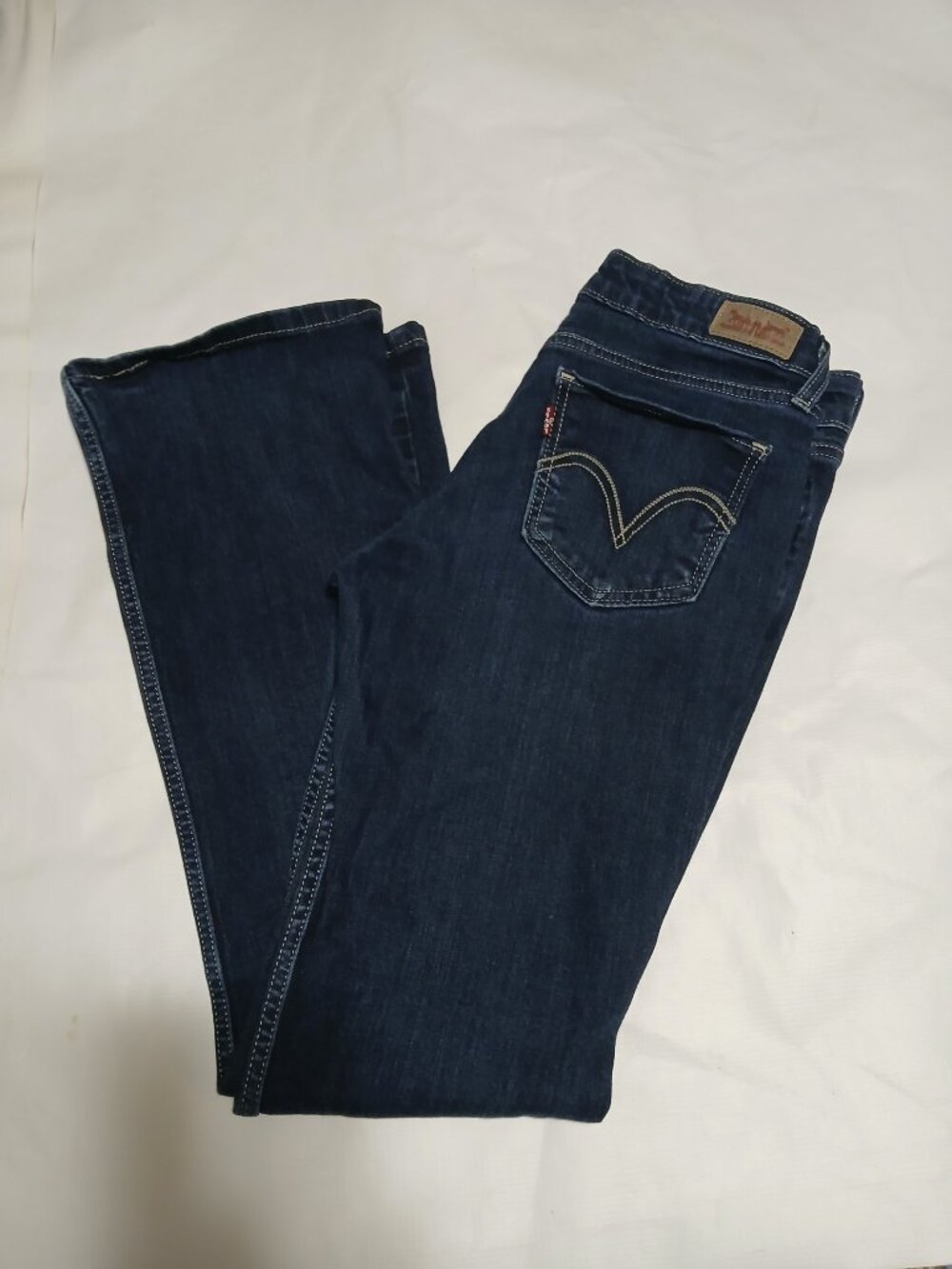 Levi’s 518 Superlow Bootcut Flare Women’s Jeans Size 7M 28x32 denim stretch Y2K